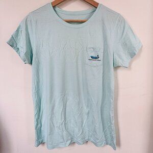 Vineyard Vines Light Blue Pocket Tee - M